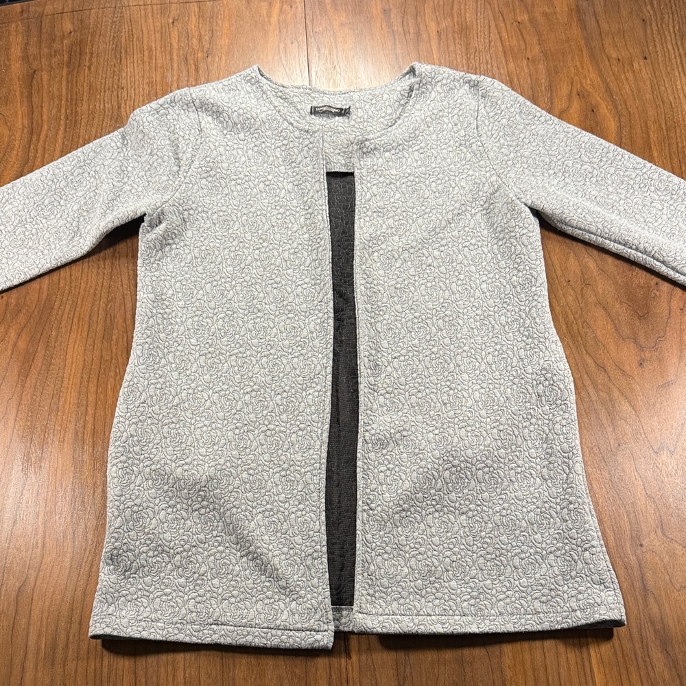 Elegant Light Gray Women's Cardigan